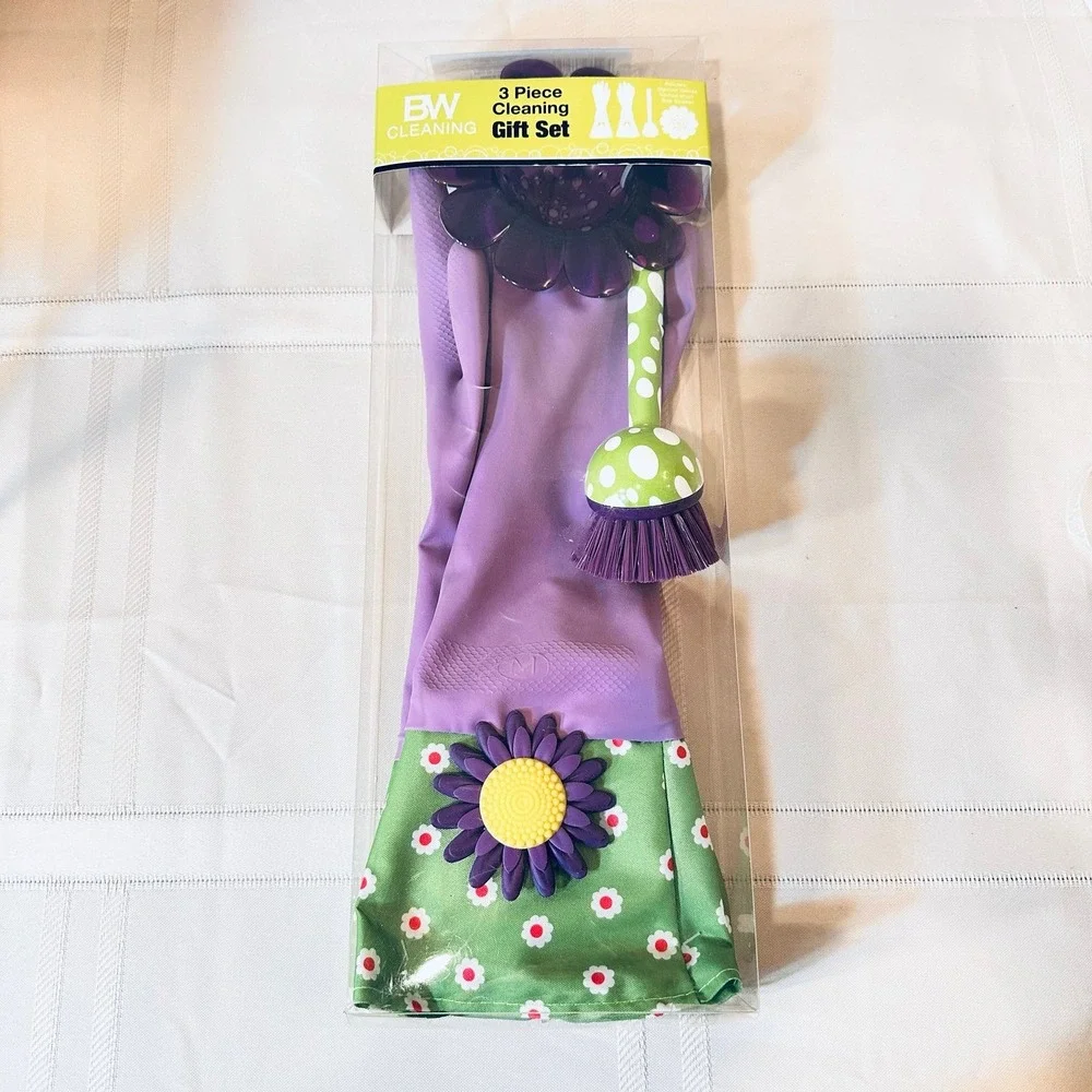Rubber Glove Set for Dishwashing - Picture 1 of 8